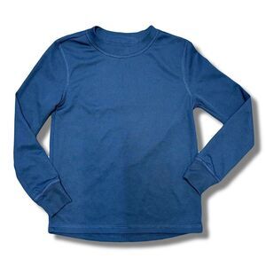 Starter Kids' Long Sleeve Crew Neck T-Shirt Blue Size S